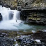 Waterfall in Johnston Canyon, Canmore, AB, Canada - Copyright by MinhTan.net